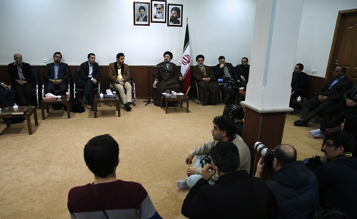 دیدار جمعی از اهالی رسانه و فرهنگ با سید حسن خمینی
