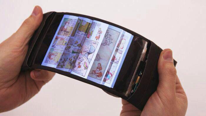 اولین گوشی خم شونده جهان (تصویر)