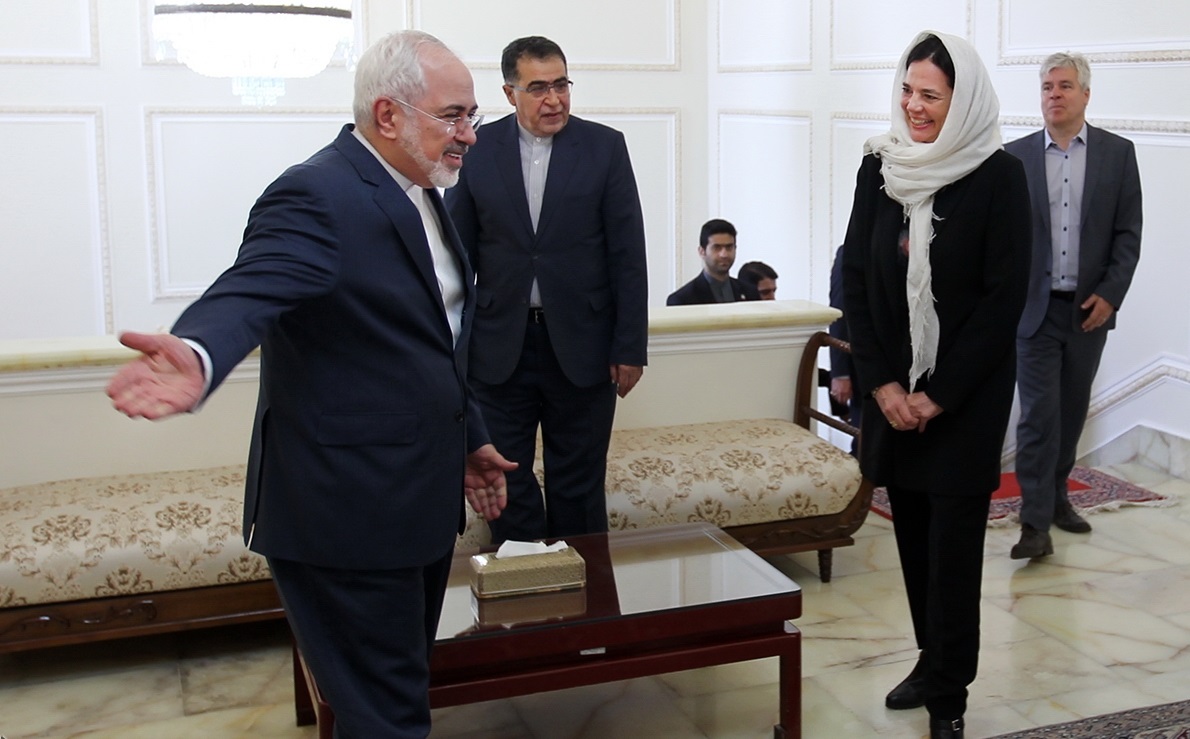 دیدار ظریف و رئیس مجلس سنای بلژیک (تصاویر)