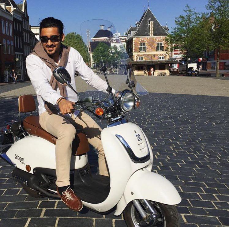 موتورسواری رضا قوچان نژاد در اروپا (تصویر)