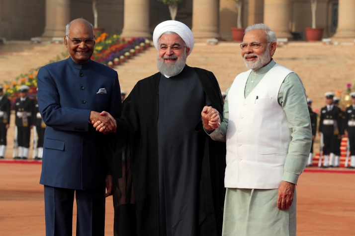 استقبال رسمی از روحانی در هند(تصاویر)