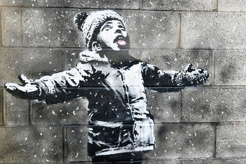 اثر جنجالی بنکسی روی دیوار آلوده‌ترین شهر بریتانیا +عکس