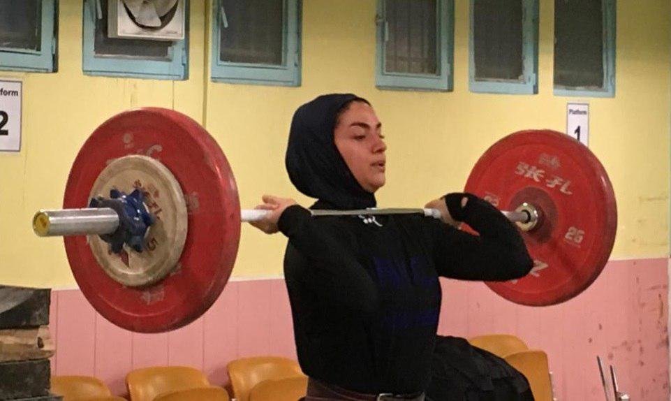 تصاویری از تمرین تیم ملی وزنه‌برداری بانوان ایران