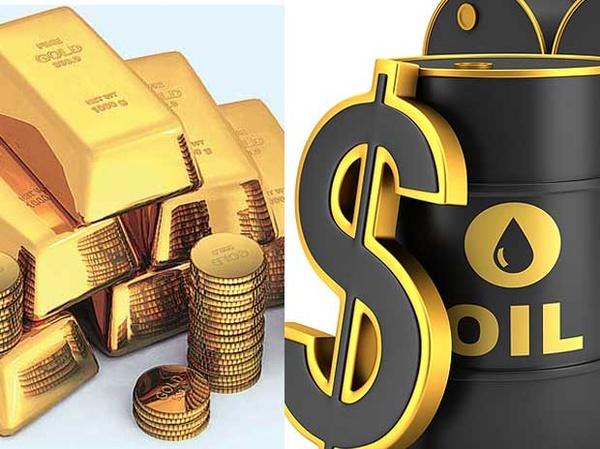 کاهش قیمت نفت و افزایش بهای طلا