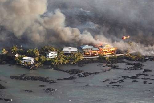 فعالیت آتشفشانی در هاوایی آمریکا