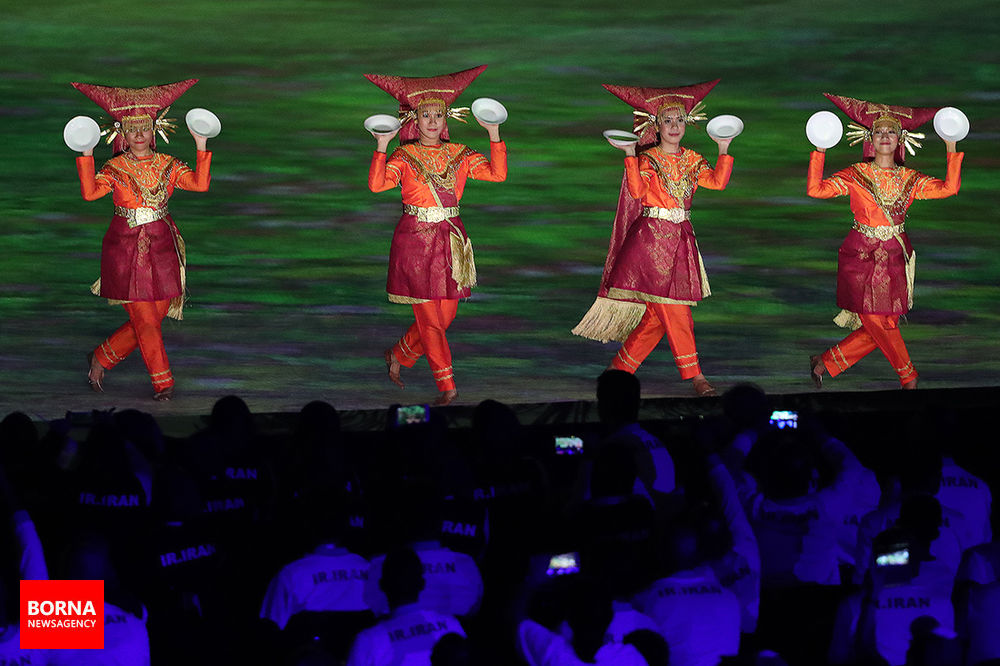 تصاویر افتتاحیه بازی‎های آسیایی جاکارتا ۲۰۱۸