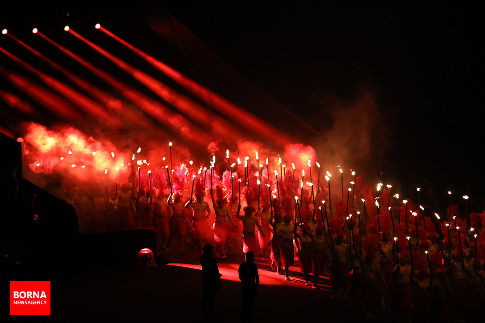 تصاویر افتتاحیه بازی‎های آسیایی جاکارتا ۲۰۱۸
