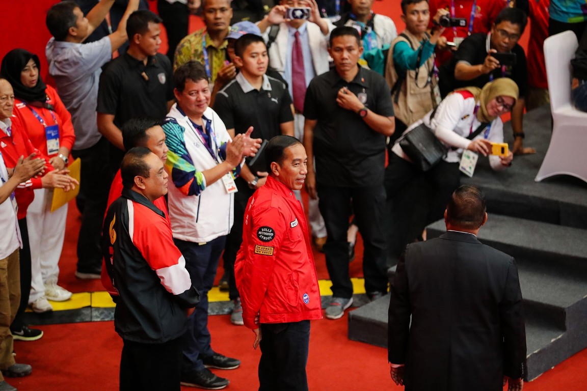 رئیس جمهور اندونزی دومین طلای میزبان را گرفت