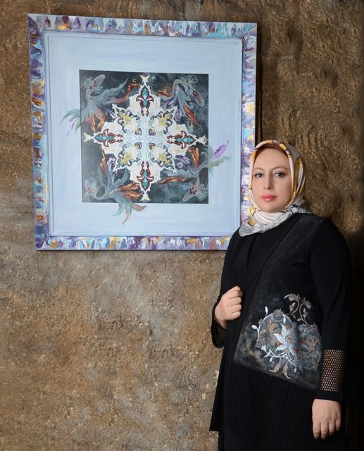 تذهیب مدرن ایرانی روی لباس