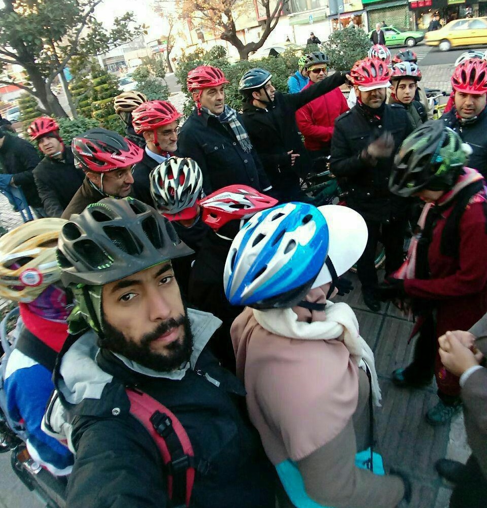 دوچرخه‌سواری شهردار تهران در سومین سه‌شنبه کاری خود +عکس