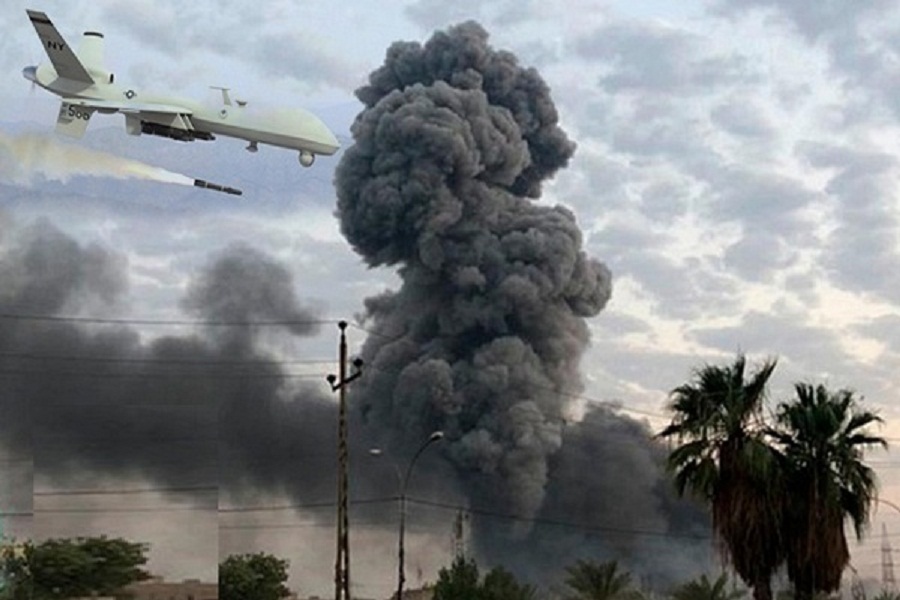 حمله هوایی آمریکا در بغداد 