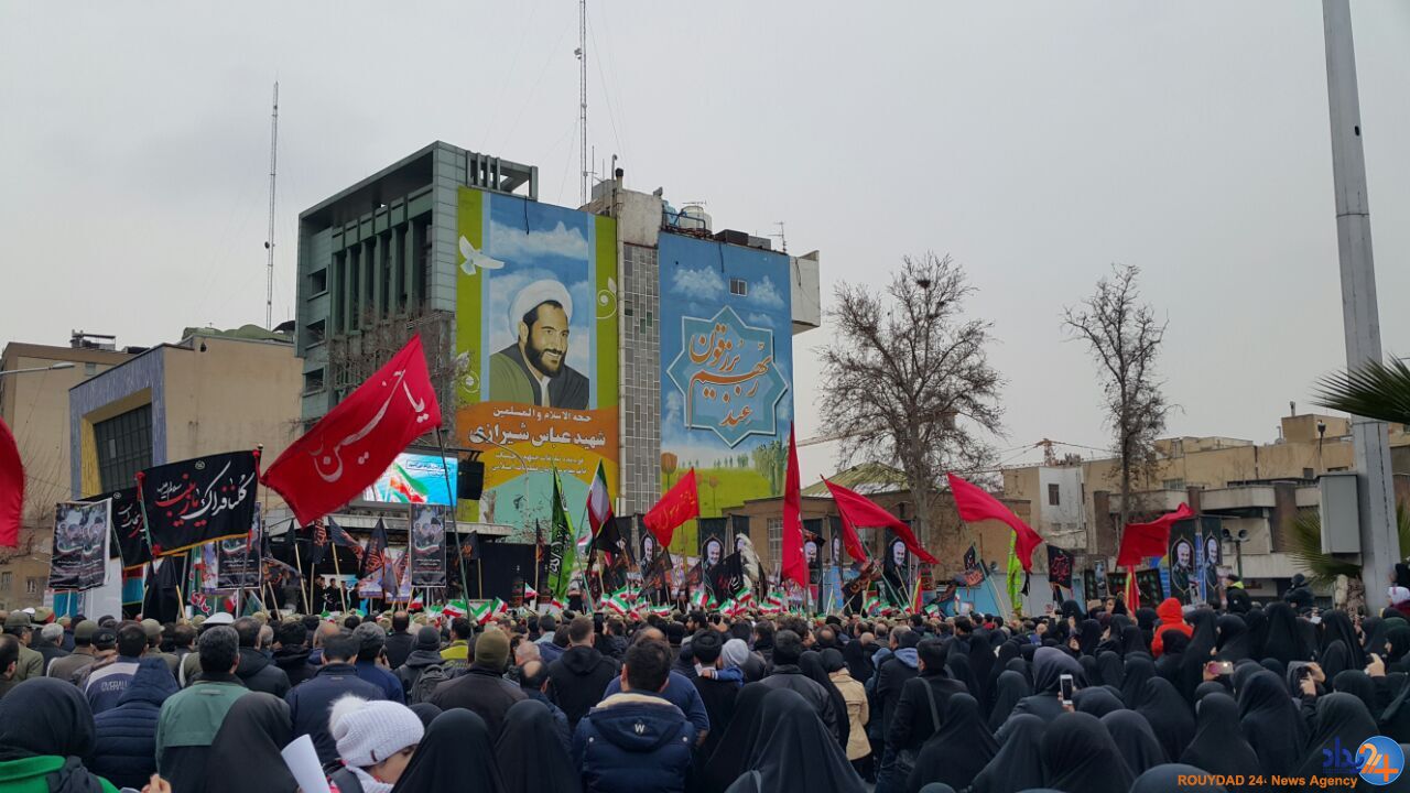 تجمع مردم تهران در میدان فلسطین به یاد سردار سلیمانی