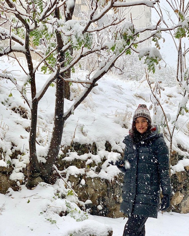 خانم‌های بازیگر در برف +عکس