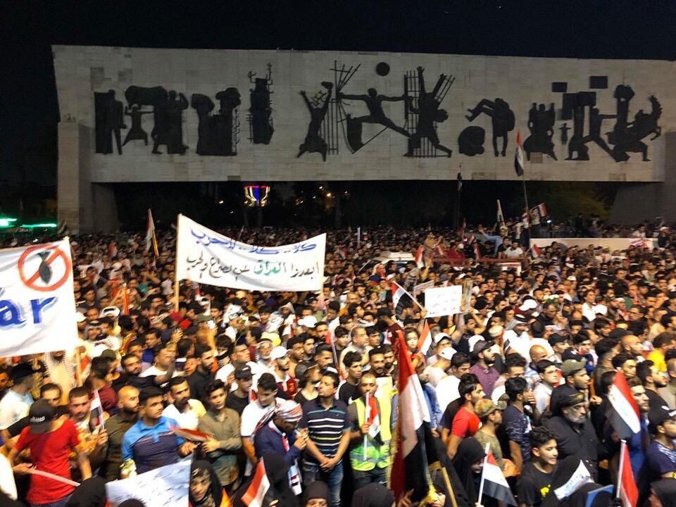 درگیری هواداران صدر و معترضان در بغداد