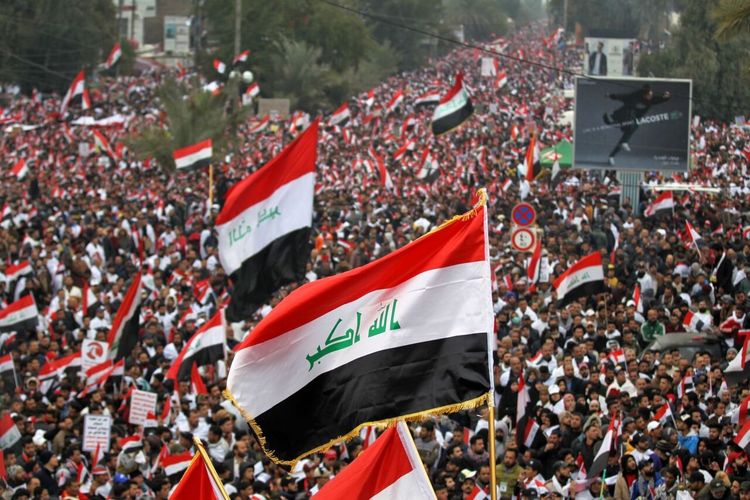 تظاهرات ضد آمریکایی عراق