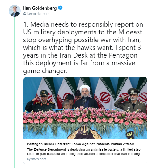 اعزام یک ناوگروه و یک بمب افکن به معنای آغاز جنگ نیست/ رسانه‌ها دست از اغراق درباره احتمال حمله آمریکا به ایران بردارند