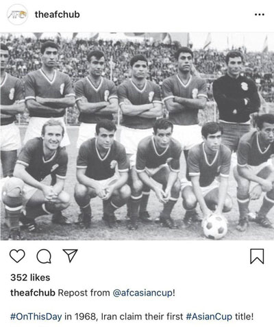 یادآوری قهرمانی آسیایی ایران در صفحه رسمی AFC+عکس