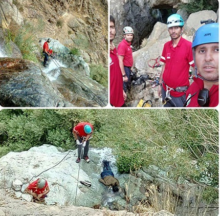 جسد جوان تهرانی در آبشار دوقلوی دربند + عکس