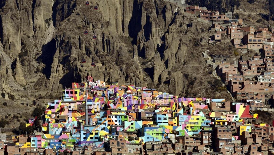 رنگ آمیزی زیبای خانه‌ها در برزیل