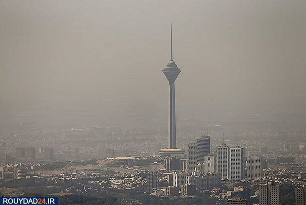 کیفیت هوای تهران در وضعیت قرمز قرار گرفت