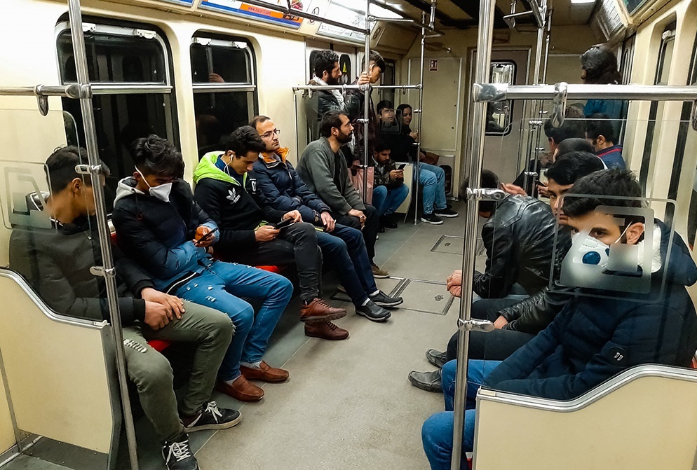 مترو شلوغ شد‍!/ استفاده از ماسک اجباری می‌شود
