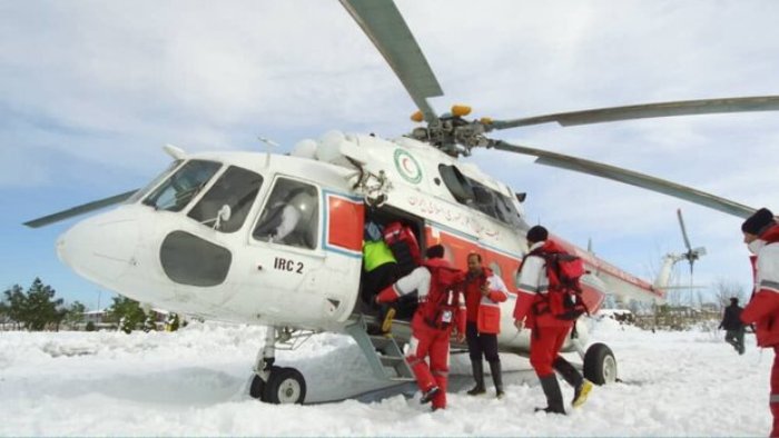 کوهنوردان نجات یافته از زیر بهمن