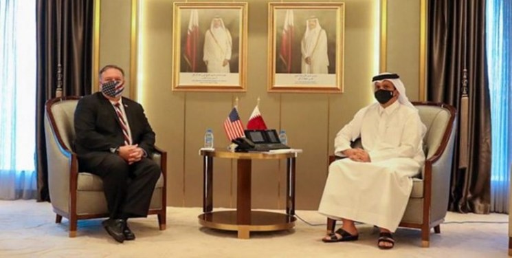  وزرای خارجه قطر و آمریکا 