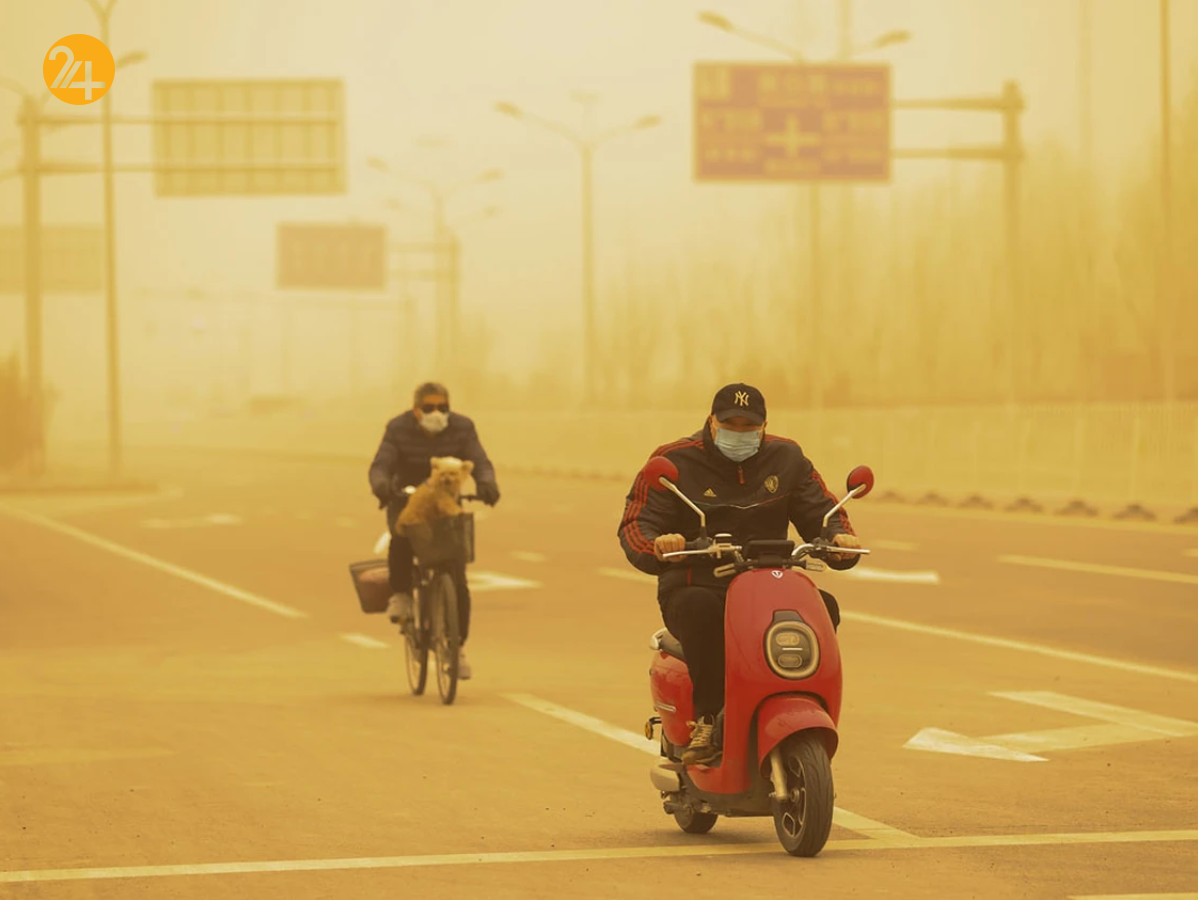 بی‌سابقه‌ترین طوفان شن در پکن