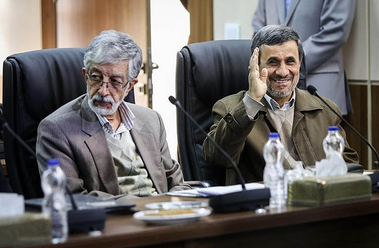 حداد عادل احمدی نژاد