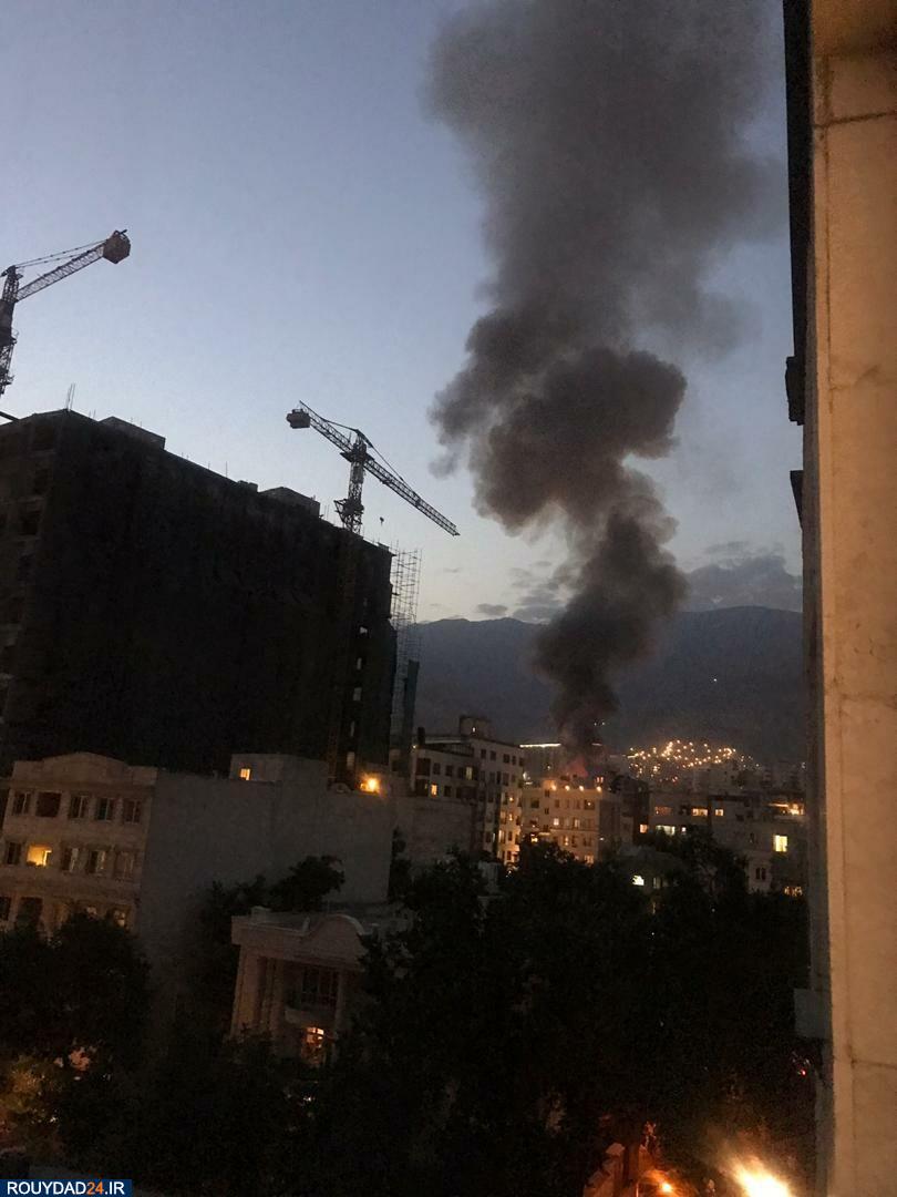 انفجار در میدان قدس، شمال تهران+فیلم وعکس
