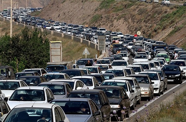 ترافیک در جاده چالوس