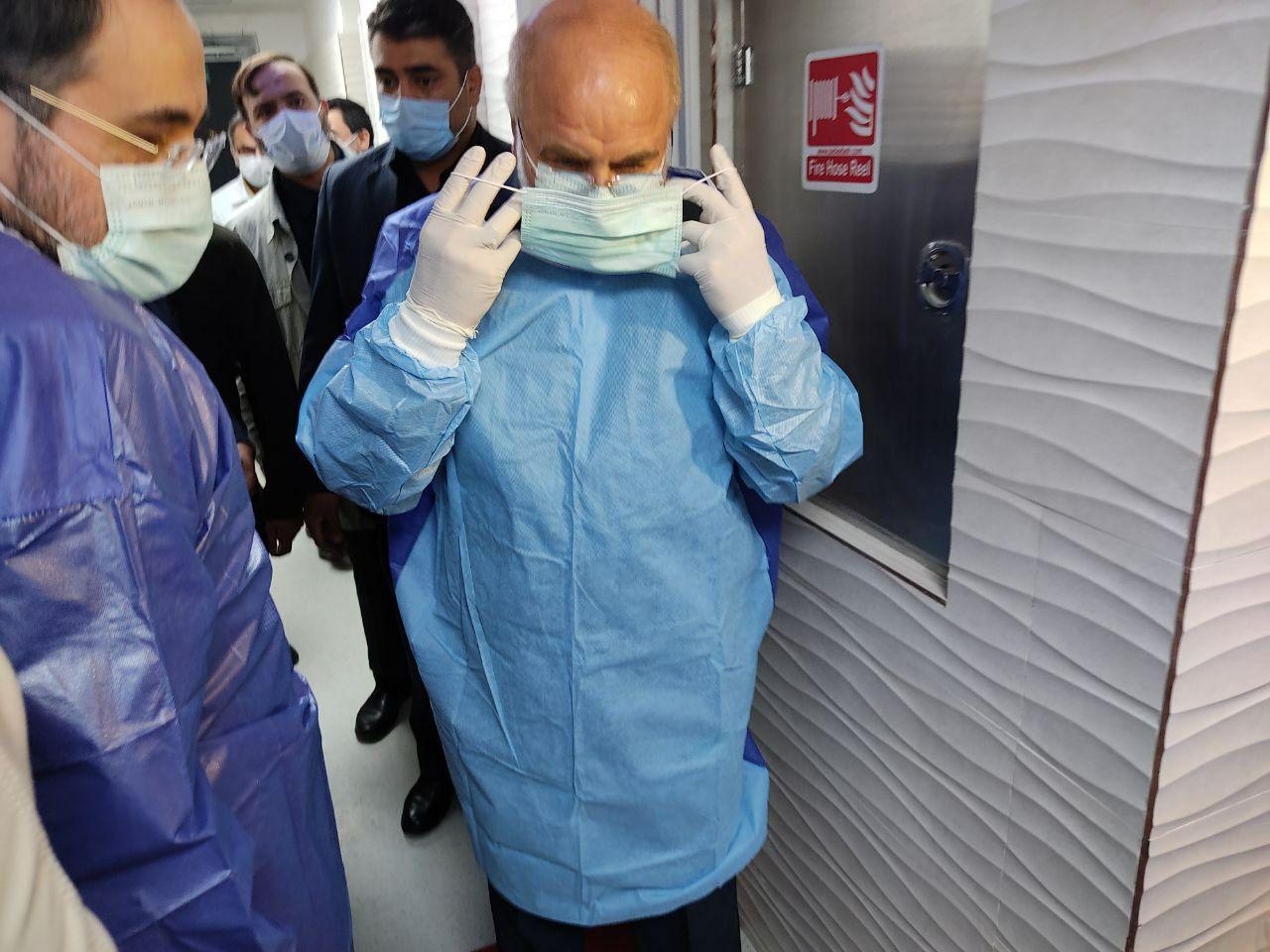 بازدید سرزده قالیباف از بیمارستان امام خمینی (ره)