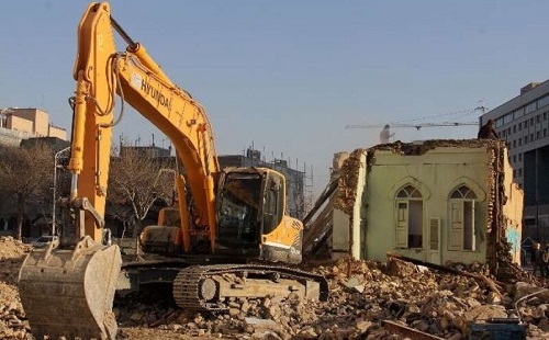 تخریب یک مسجد وقفی در مشهد