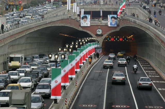 تصادف در تونل توحید تهران