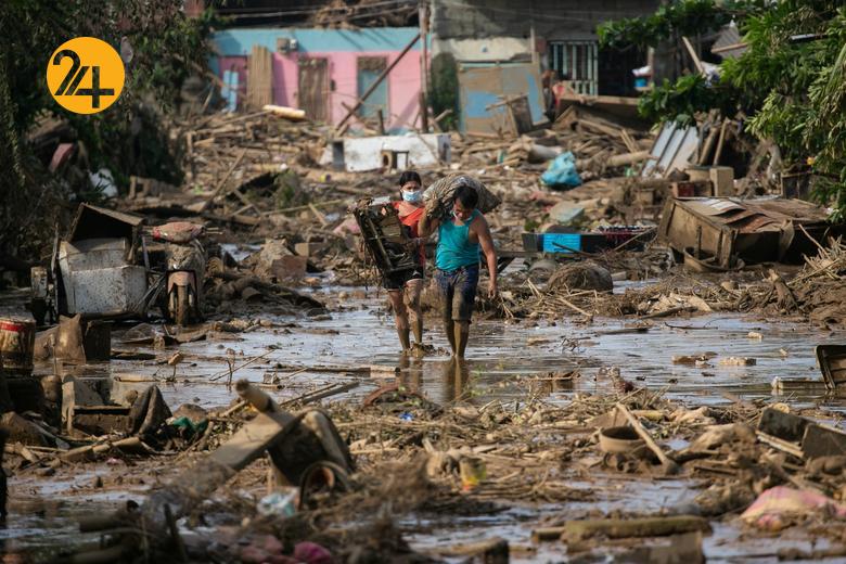 فیلیپین پس از وقوع طوفان و سیل شدید