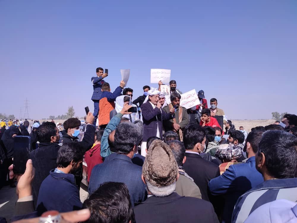 تجمع اعتراضی در مرز افغانستان