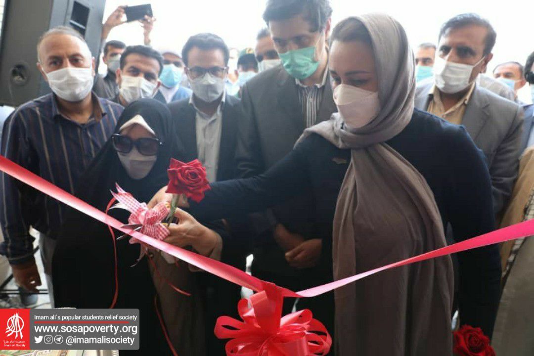 افتتاحیه یکی از ۲۲ مدرسه احداثی جمعیت امام علی (ع) در شهر منوجان