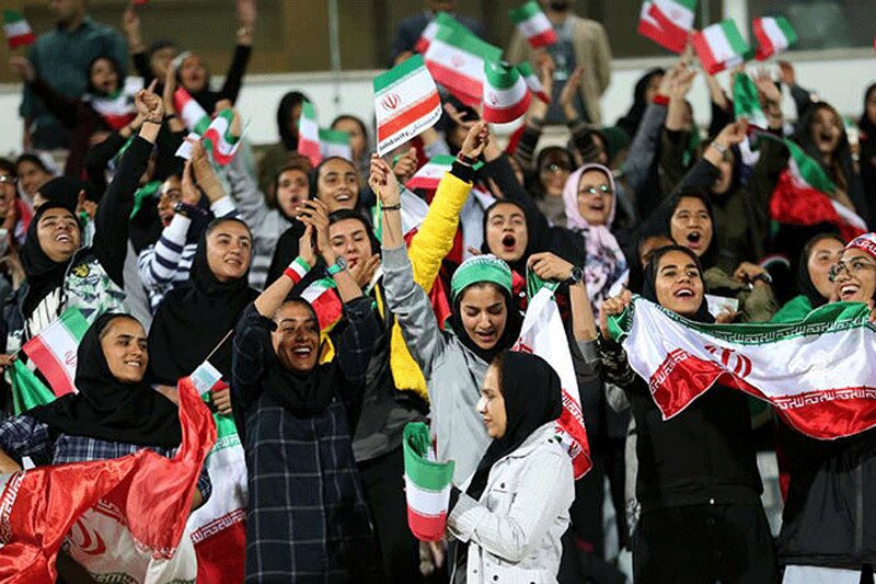 حضور زنان ایرانی در ورزشگاه