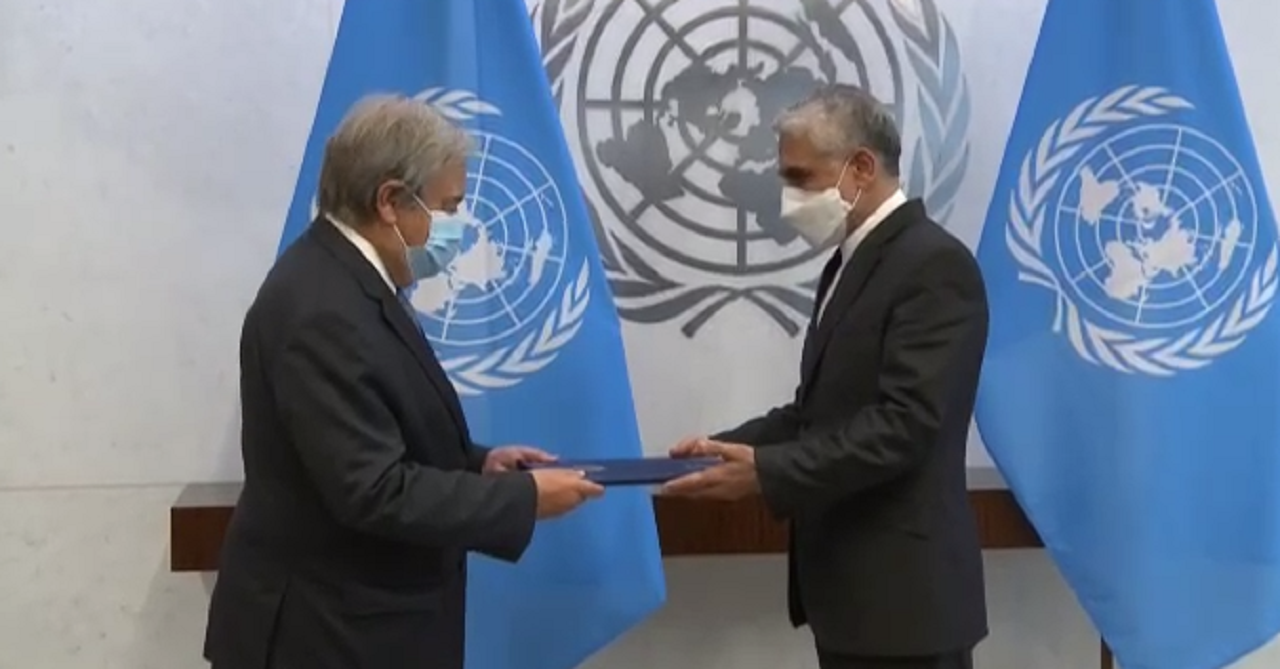 دیدار سفیر جدید ایران در سازمان ملل با گوترش +فیلم