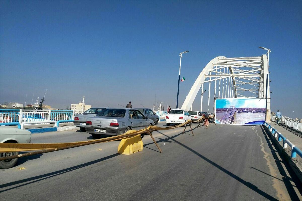 وضعیت خطرناک یک پل در خرمشهر +فیلم