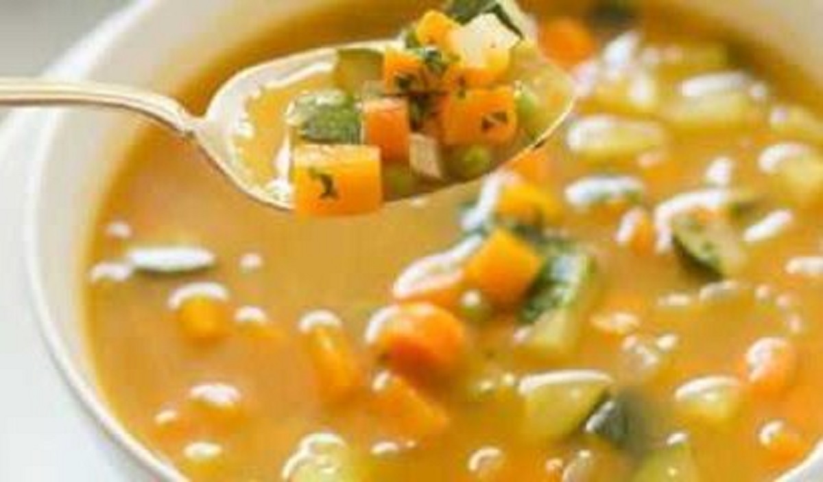 طرز تهیه سوپ  سبزیجات برای سرماخوردگی