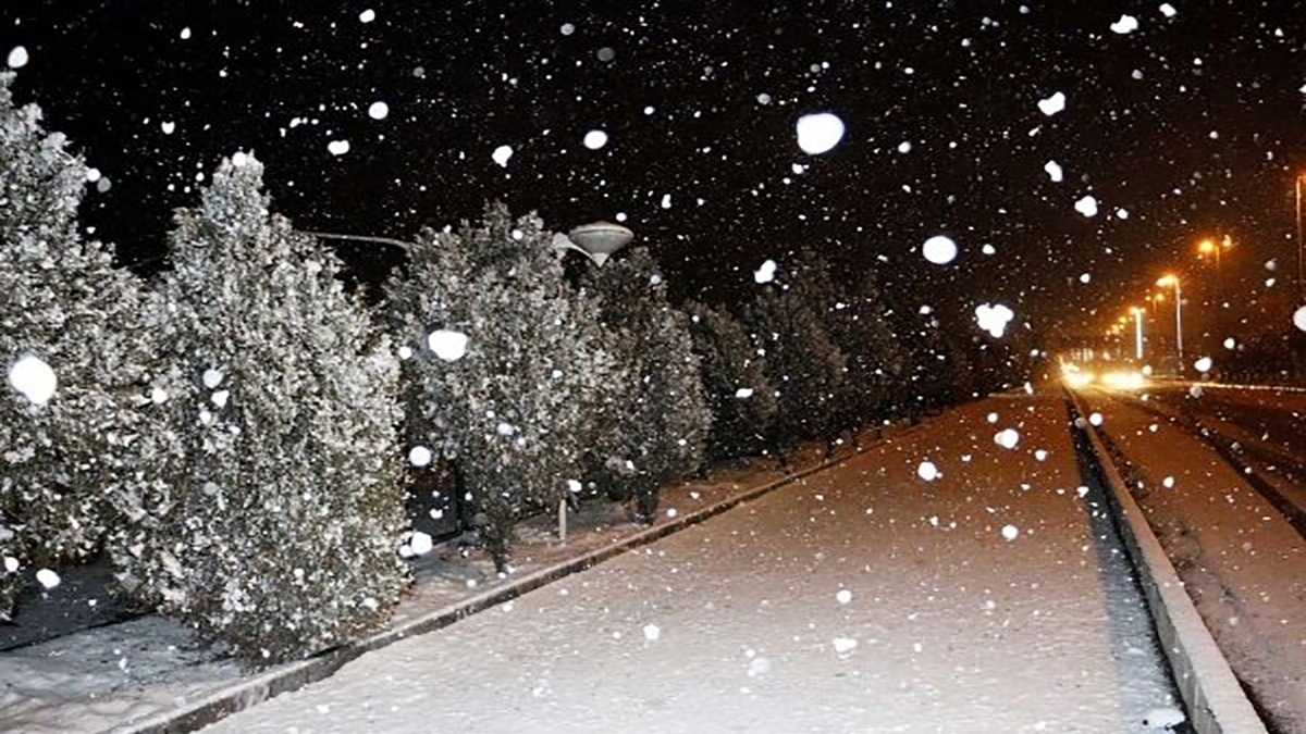 تصاویری از بارش شدید برف شب گذشته در ایلام