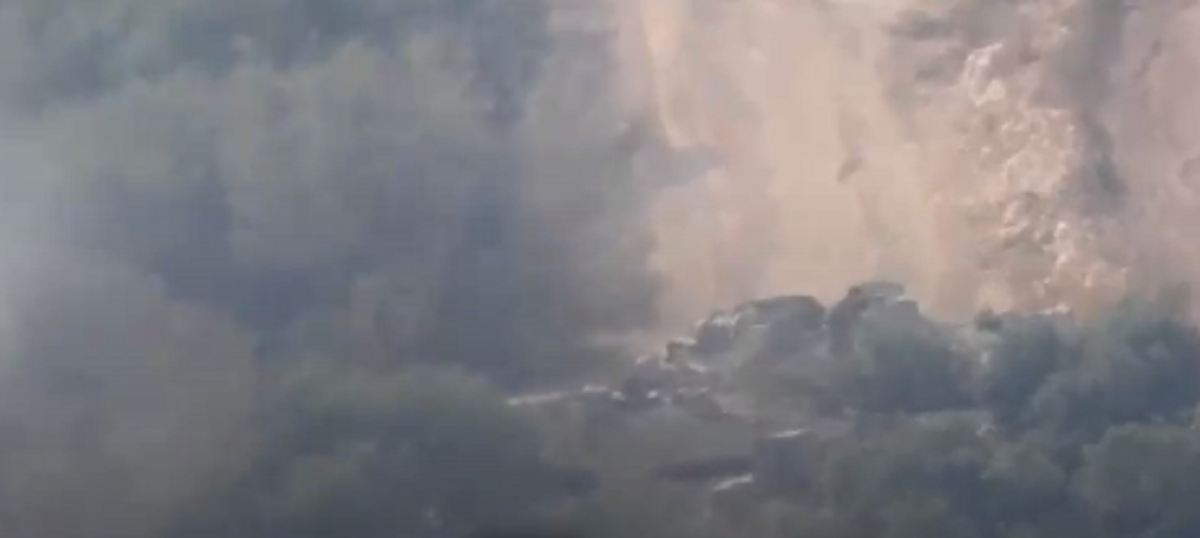 لحظه انهدام تانک مرکاوا توسط حزب الله لبنان