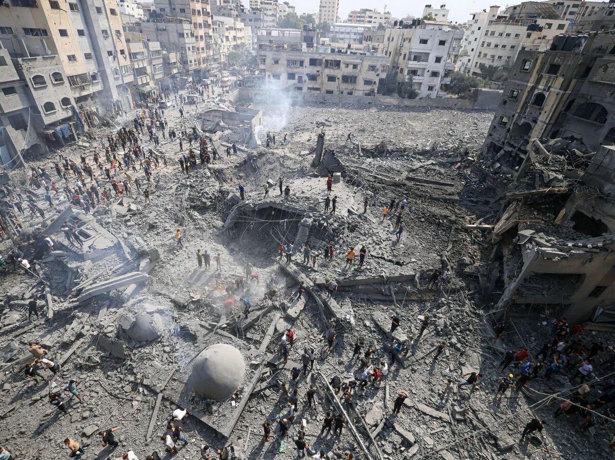 تصویری دردناک از قبل و بعد غزه پس از بمباران