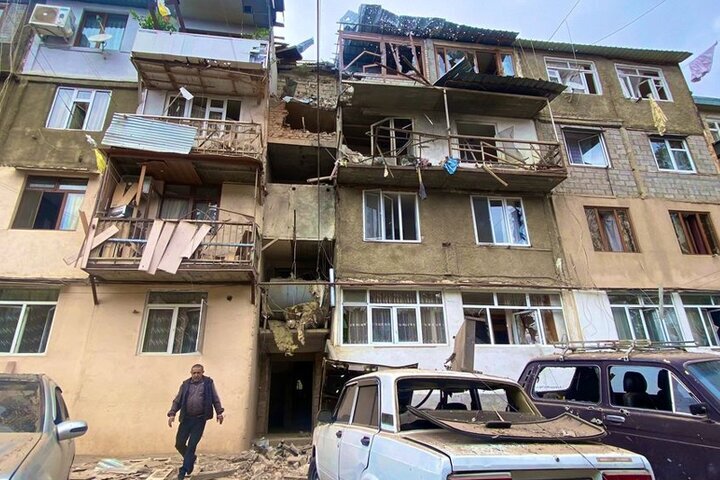 تخریب اموال ساکنان ارمنی قره باغ توسط نظامیان آذربایجان
