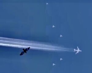 اسکورت هواپیماهای ایرانی از پوتین بر فراز آسمان