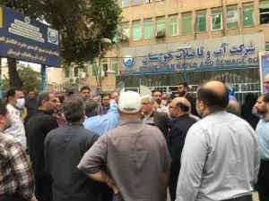 تیراندازی در تجمع اعتراضی کارکنان شرکت آبفا خوزستان!