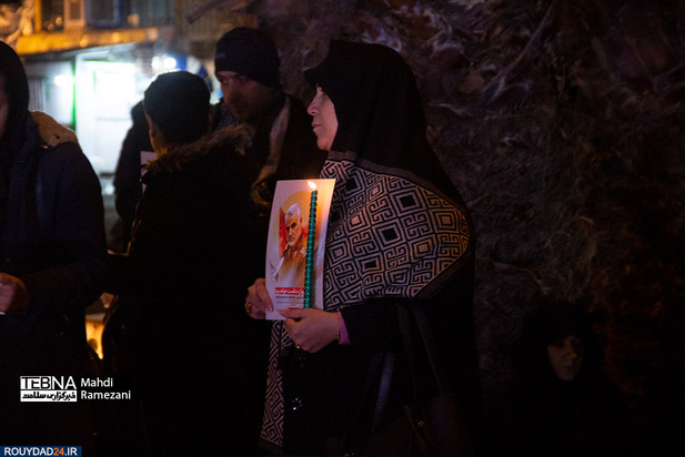 تصاویری از مراسم شام غریبان حاج قاسم سلیمانی در میدان فلسطین