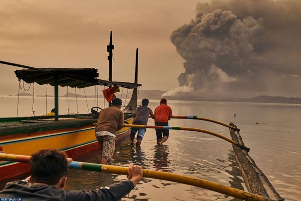 فوران آتشفشان فیلیپین