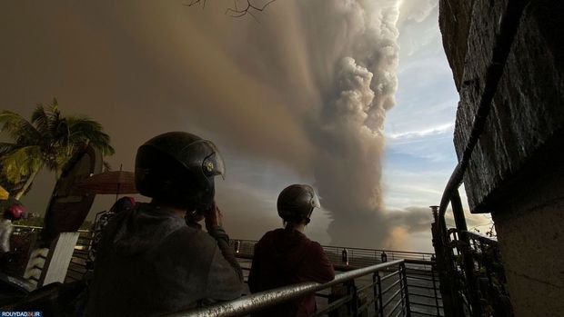 فوران آتشفشان فیلیپین